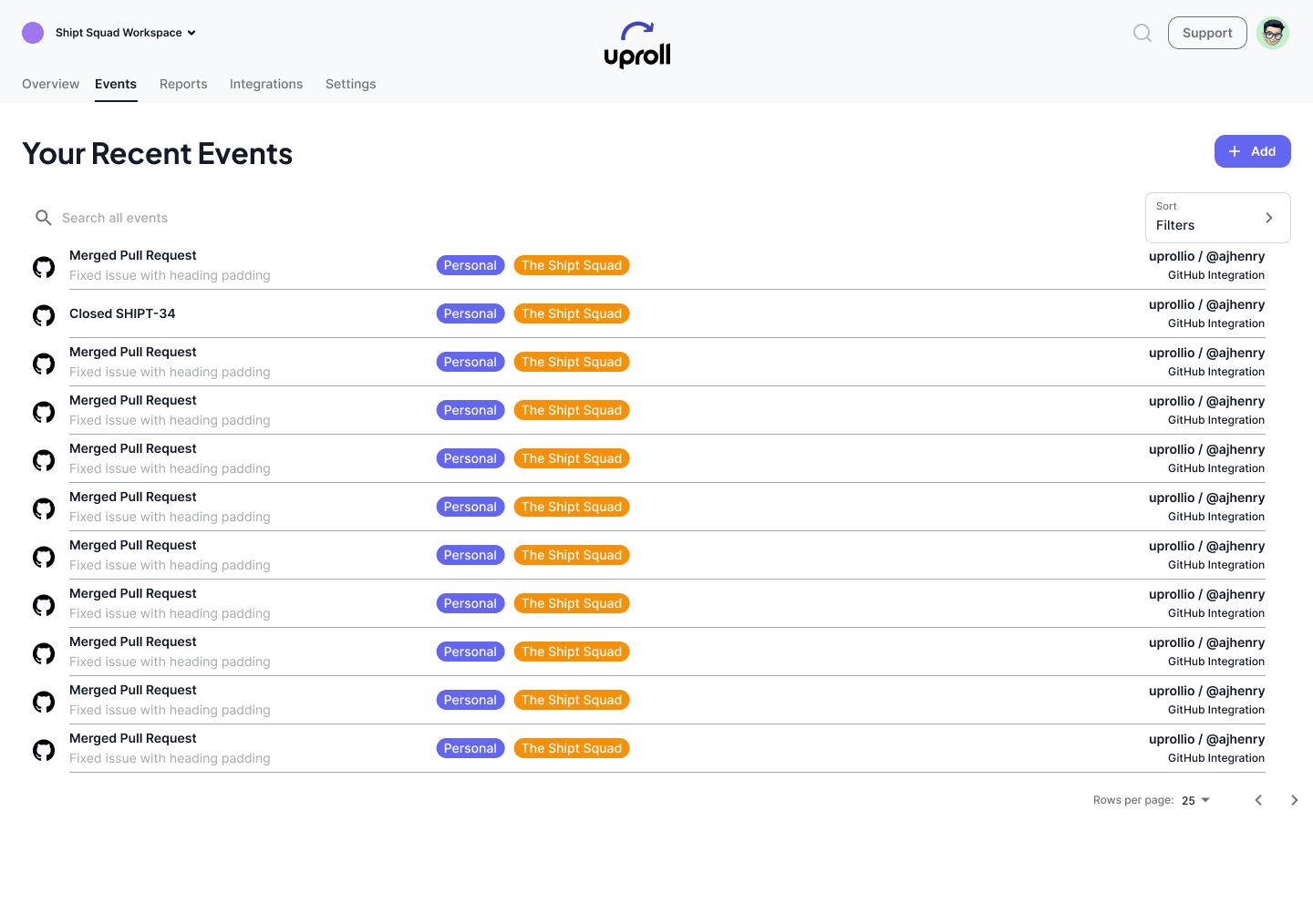 Modal video thumbnail